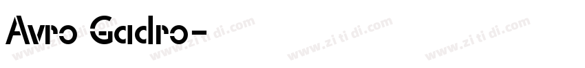 Avro Gadro字体转换
